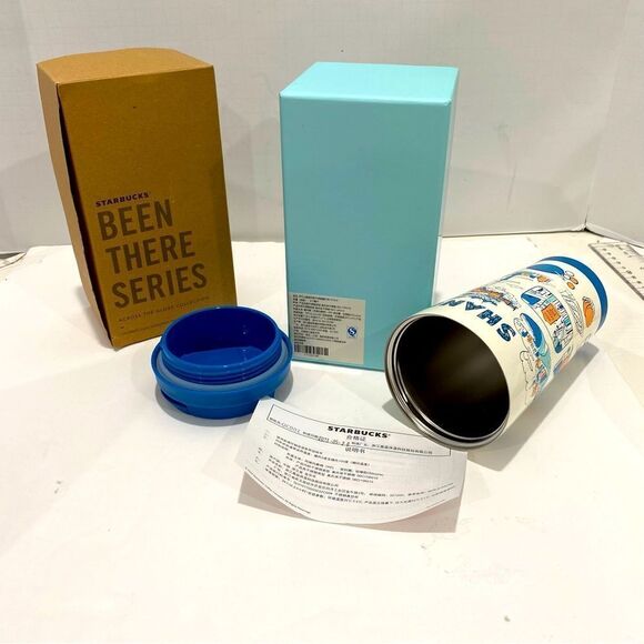 Starbucks Been There Series 16oz Tumbler Shanghai City China Blue New With Tags - Picture 13 of 13
